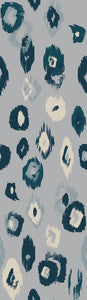 Amara Blue Animal Ikat Wallpaper by ohpopsi