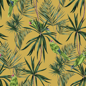 Pebbles Mustard Paradise Wallpaper by ohpopsi