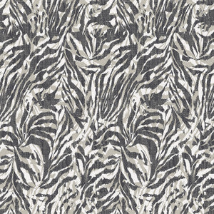 Davy Charcoal Zebra Wallpaper by ohpopsi