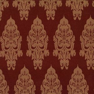 Wondrous Wine by Norbar Designer Fabric 56% POLYESTER 44% COTTON TAIWAN 10 7/8"V - 4 1/2"H 54 - Swanky Fabrics -