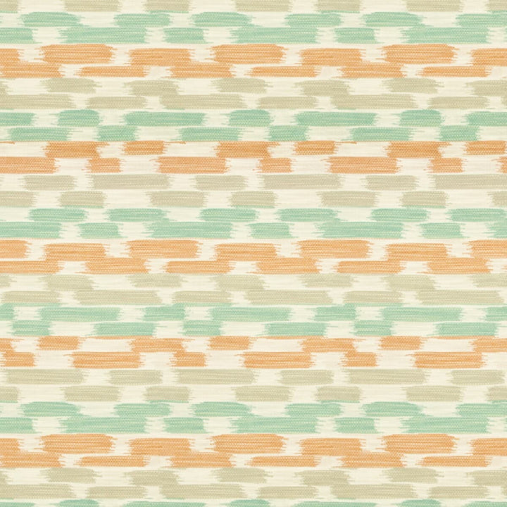 Wreath 1 Mineral by Stout Fabric RAINBOW LIBRARY AQUAMARINE/SEACREST 100%POL CHINA Horizontal: 22.5 and Vertical: 9.875 55 in - Fabric Carolina -