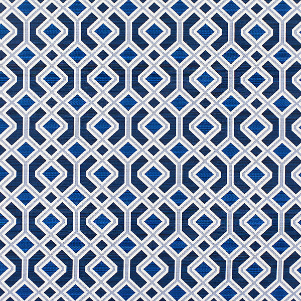 Oak Bluff/Indigo 2995-001 by Old World Weavers Fabric ELEMENTS BELLA DURA 100% OUTDOOR OLEFIN USA HEAVY DUTY Horizontal: 4.25" and Vertical: 4.5" 54.5" - Fabric Carolina -