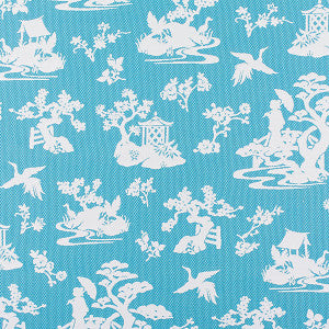 Lily Pond Turquoise by Old World Weavers Fabric