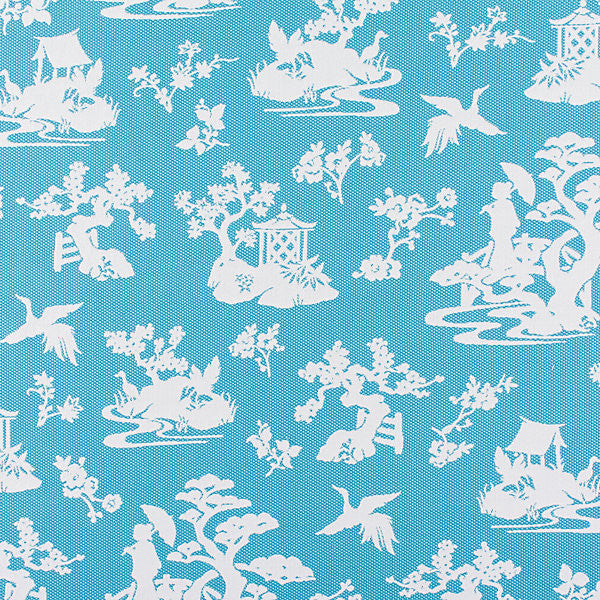 Lily Pond/Turquoise 2953-002 by Old World Weavers Fabric SCALAMANDRE WAREHOUSE BELLA DURA 100% SOLUTION DYED POLYOLEFIN USA HEAVY DUTY Horizontal: 26" and Vertical: 27.25" 54" - Fabric Carolina -