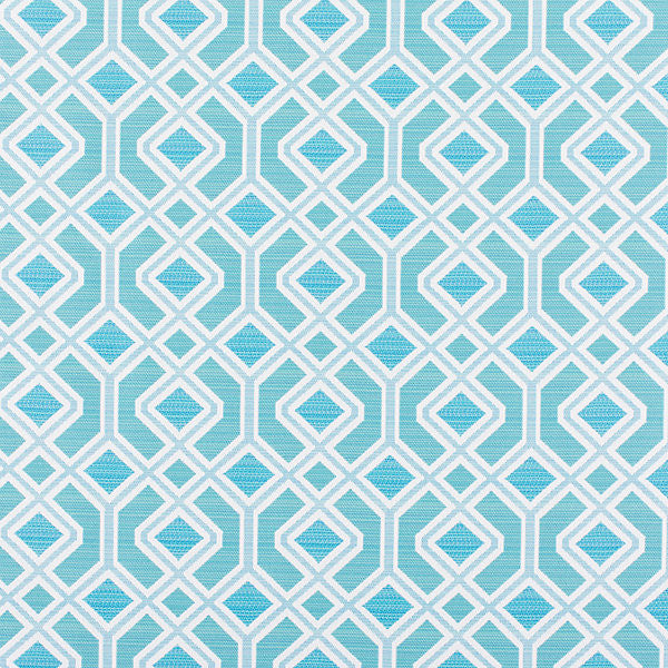 Oak Bluff/Turquoise by Old World Weavers Fabric Old World Weavers Fabric Oak Bluff/TurquoiseFabric ELEMENTS BELLA DURA 100% OUTDOOR OLEFIN USA </p><p>Repeat: H: 4.25", V: 4.5" 54.5" - Fabric Carolina -