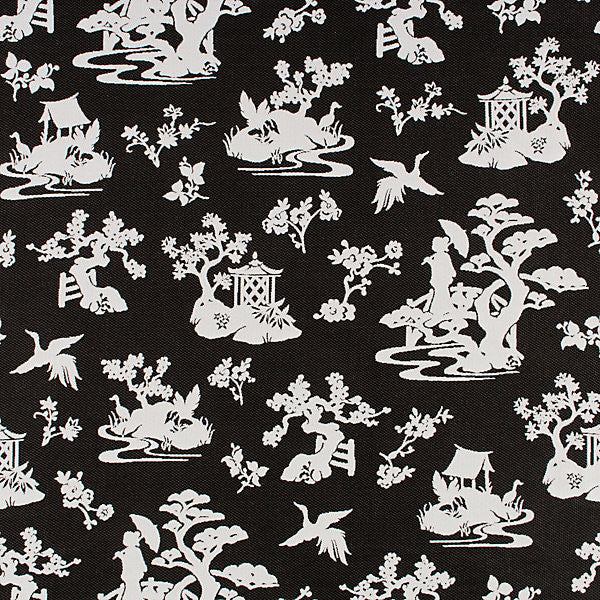 Lily Pond/Coal 2953-005 by Old World Weavers Fabric ELEMENTS BELLA DURA 100% SOLUTION DYED POLYOLEFIN USA HEAVY DUTY Horizontal: 26" and Vertical: 27.25" 54" - Fabric Carolina -