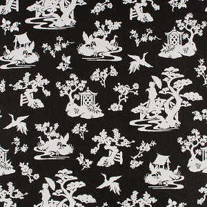 Lily Pond/Coal by Old World Weavers Fabric