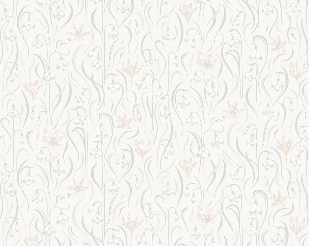 Signe Spring Green WSB01570001 by Sandberg Designer Wallpaper