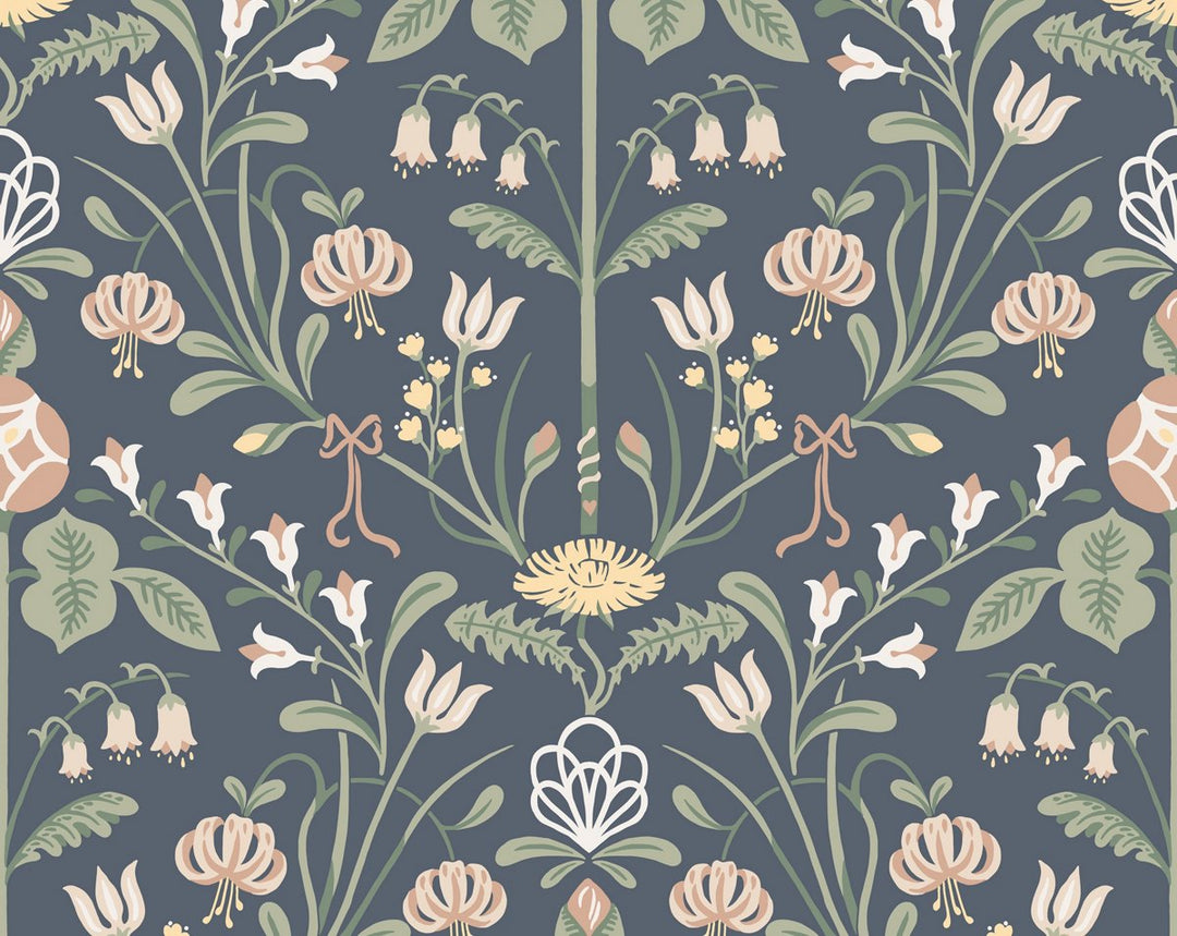 Till Carl Indigo WSB01540002 by Sandberg Designer Wallpaper