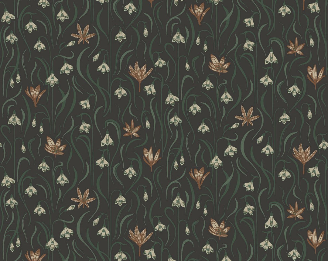 Signe Charcoal WSB01570002 by Sandberg Designer Wallpaper