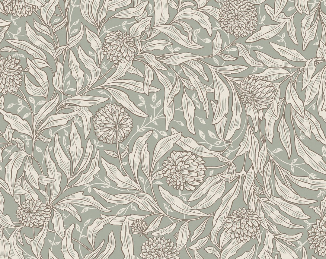 Olof Sage Green WSBOLOF0002 by Sandberg Designer Wallpaper