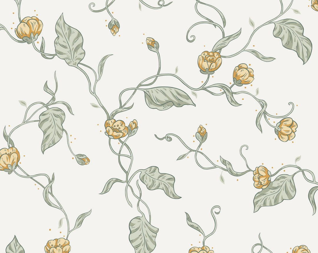 Elmire Spring Green WSB14000007 by Sandberg Designer Wallpaper