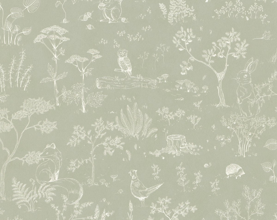 Hollie Pistachio WSB02320038 by Sandberg Designer Wallpaper