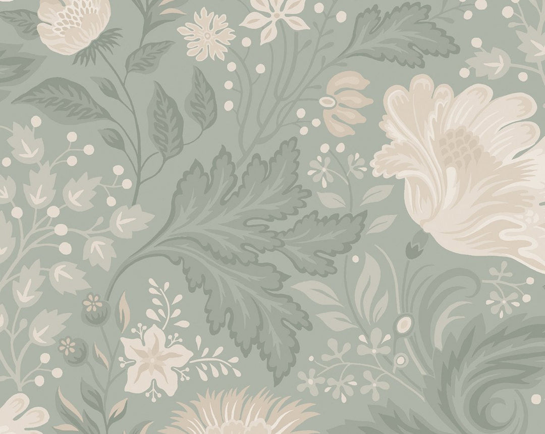 Ava Sage Green WSB04000080 by Sandberg Designer Wallpaper