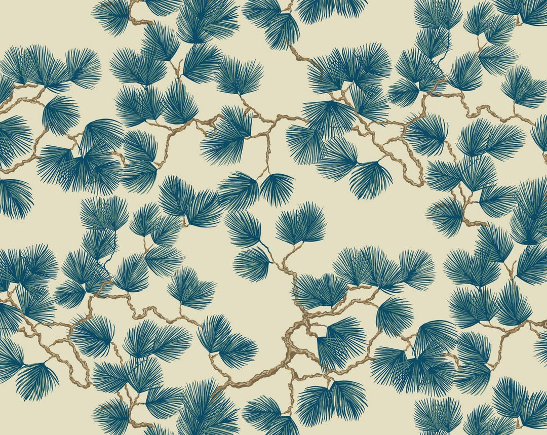 Pine Blue WSB08040327 by Sandberg Designer Wallpaper