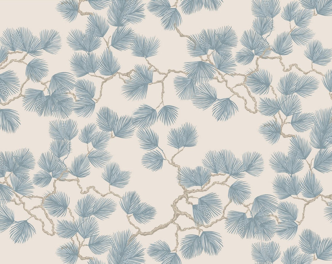 Pine Misty Blue WSB08040328 by Sandberg Designer Wallpaper