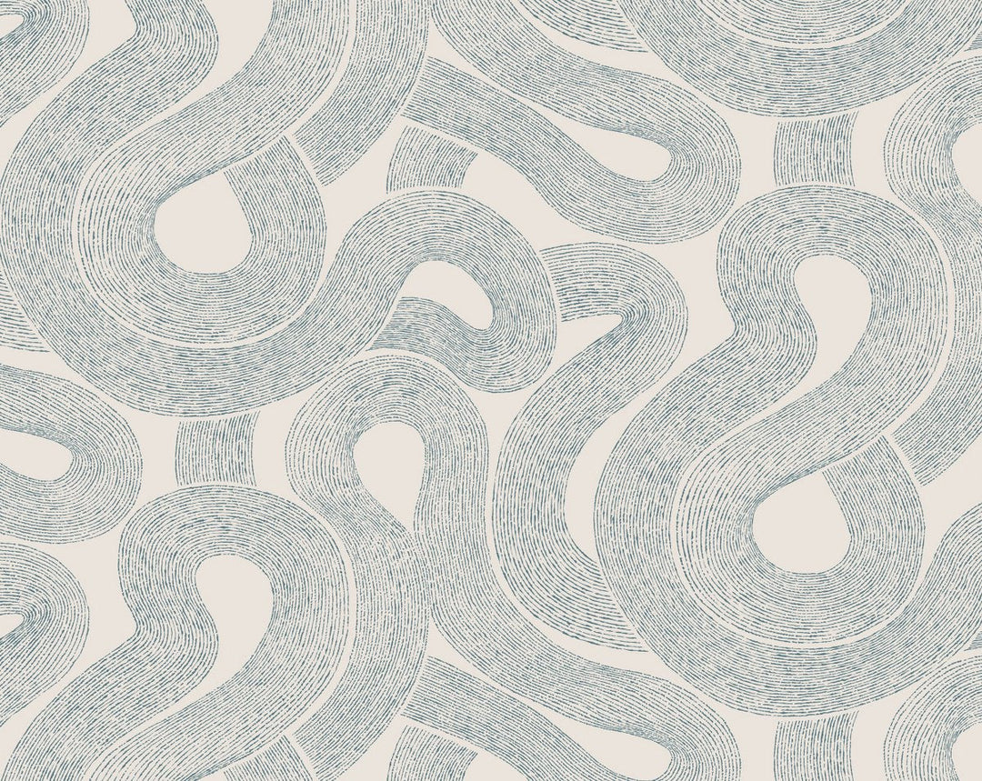 Zen Indigo Blue WSB08050330 by Sandberg Designer Wallpaper