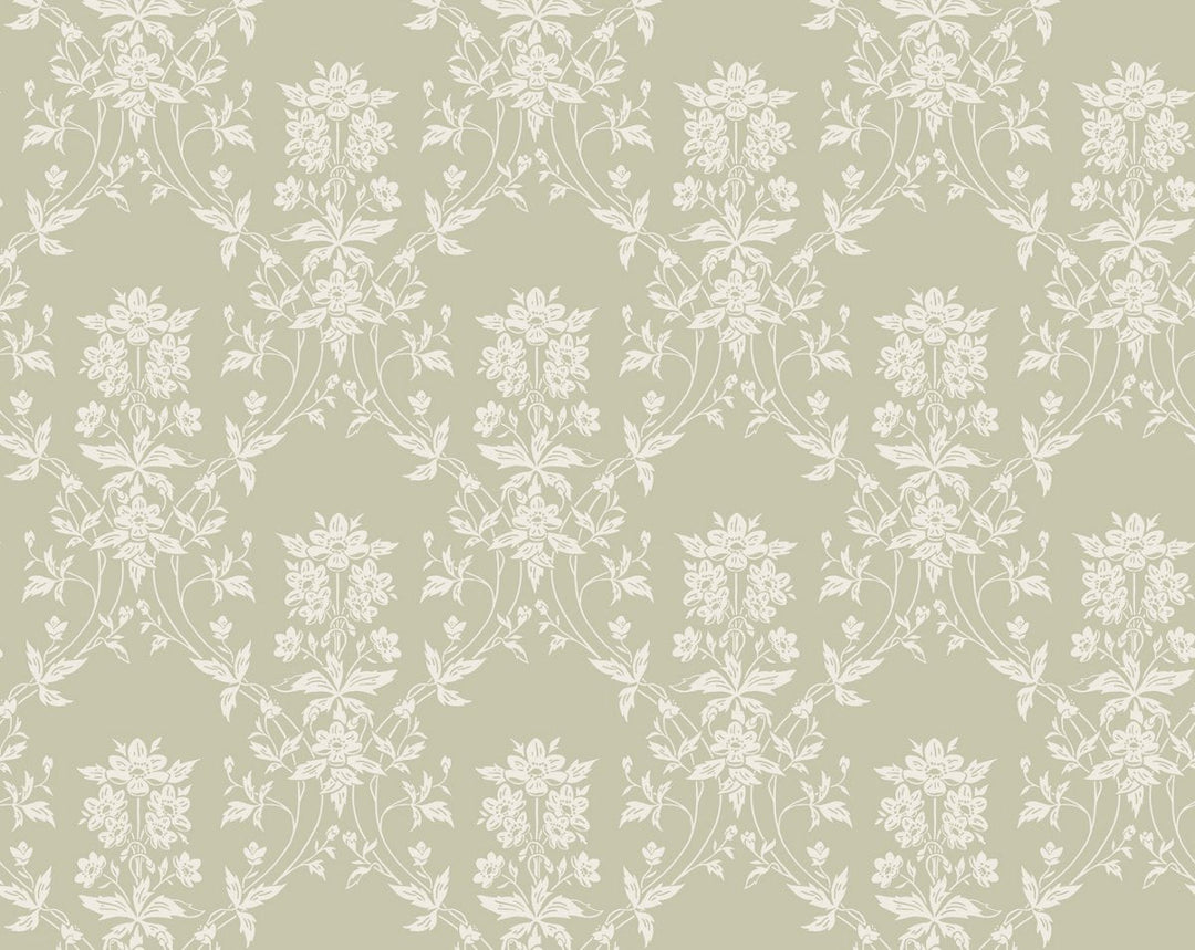 Alva Spring Green WSB08090460 by Sandberg Designer Wallpaper