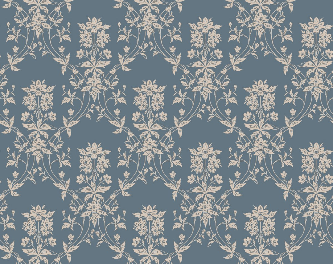 Alva Indigo Blue WSB08090461 by Sandberg Designer Wallpaper