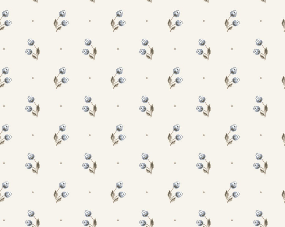 Siv Misty Blue WSBSIV0469 by Sandberg Designer Wallpaper