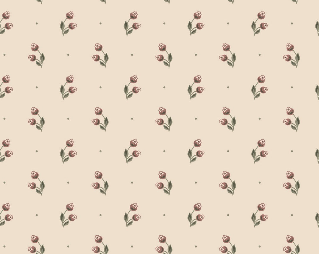 Siv Burgundy WSBSIV0471 by Sandberg Designer Wallpaper