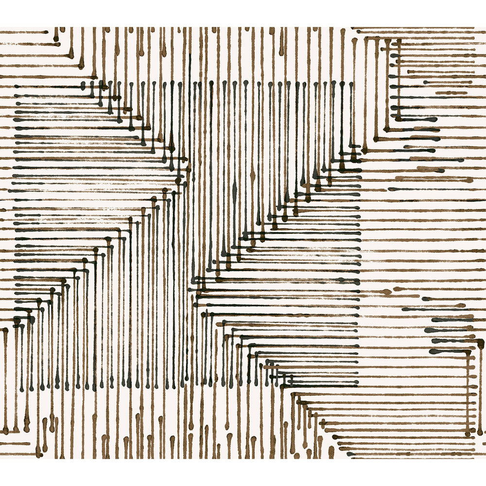 Warp & Weft Double Espresso by Winfield Thybony Wallcovering WINFIELD THYBONY NON WOVEN - 100% United States - Horizontal: - and Vertical: 24 27 - Fabric Carolina -