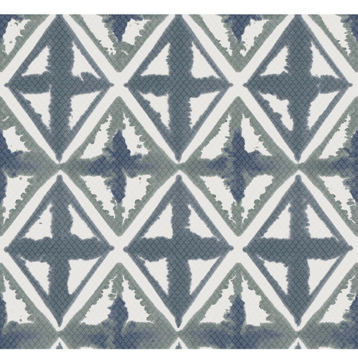 Diamond Block Blue Ink by Winfield Thybony Wallcovering WINFIELD THYBONY NON WOVEN - 100% United States - Horizontal: - and Vertical: 25.25 27 - Fabric Carolina -