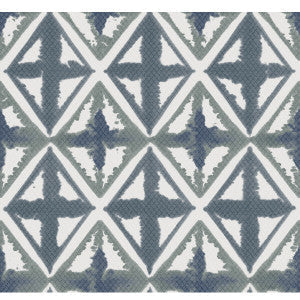 Diamond Block Blue Ink by Winfield Thybony Wallcovering