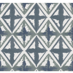 Diamond Block Blue Ink by Winfield Thybony Wallcovering