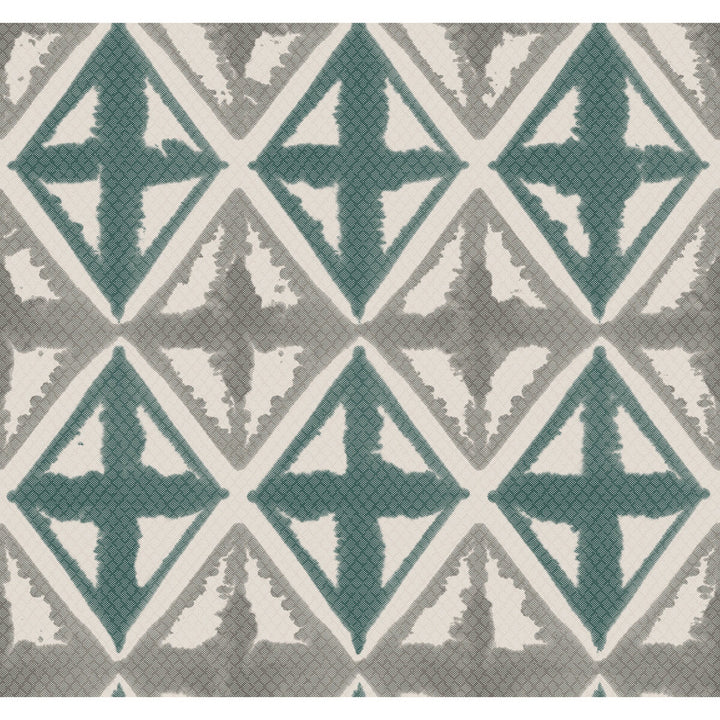 Diamond Block Dusty Teal by Winfield Thybony Wallcovering WINFIELD THYBONY NON WOVEN - 100% United States - Horizontal: - and Vertical: 25.25 27 - Fabric Carolina -