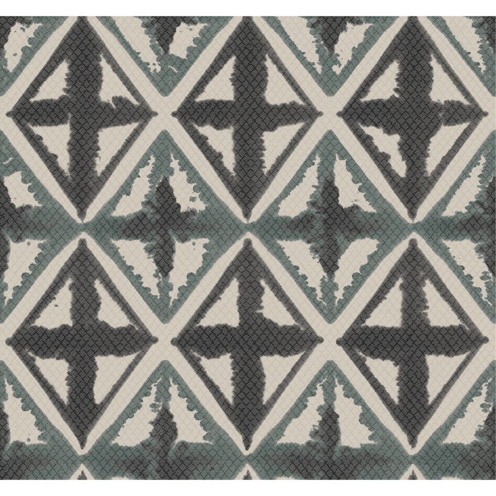 Diamond Block Charcoal by Winfield Thybony Wallcovering WINFIELD THYBONY NON WOVEN - 100% United States - Horizontal: - and Vertical: 25.25 27 - Fabric Carolina -