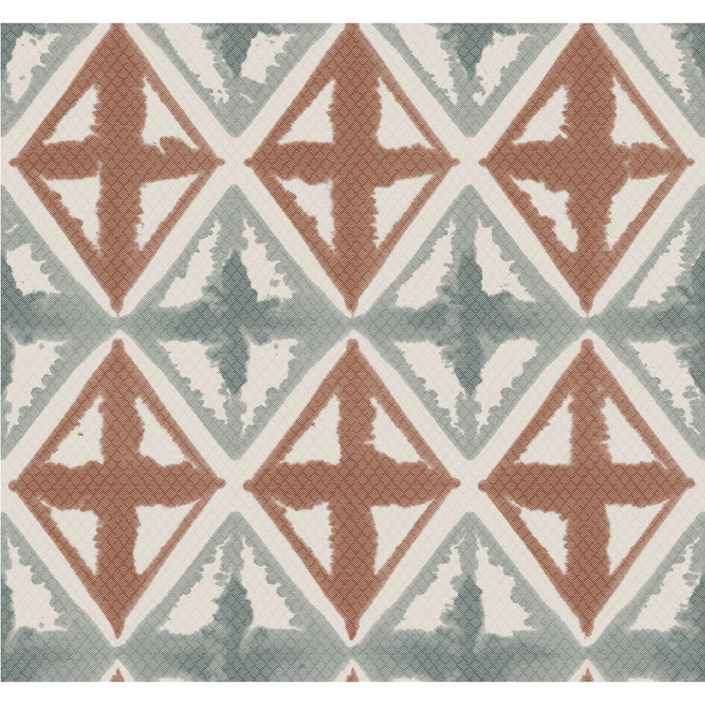 Diamond Block Coral Grey by Winfield Thybony Designer Wallcovering WINFIELD THYBONY NON WOVEN - 100% United States - Horizontal: - and Vertical: 25.25 27 - Swanky Fabrics -