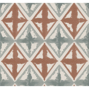 Diamond Block Coral Grey by Winfield Thybony Wallcovering