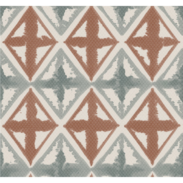 Diamond Block Coral Grey by Winfield Thybony Wallcovering WINFIELD THYBONY NON WOVEN - 100% United States - Horizontal: - and Vertical: 25.25 27 - Fabric Carolina -