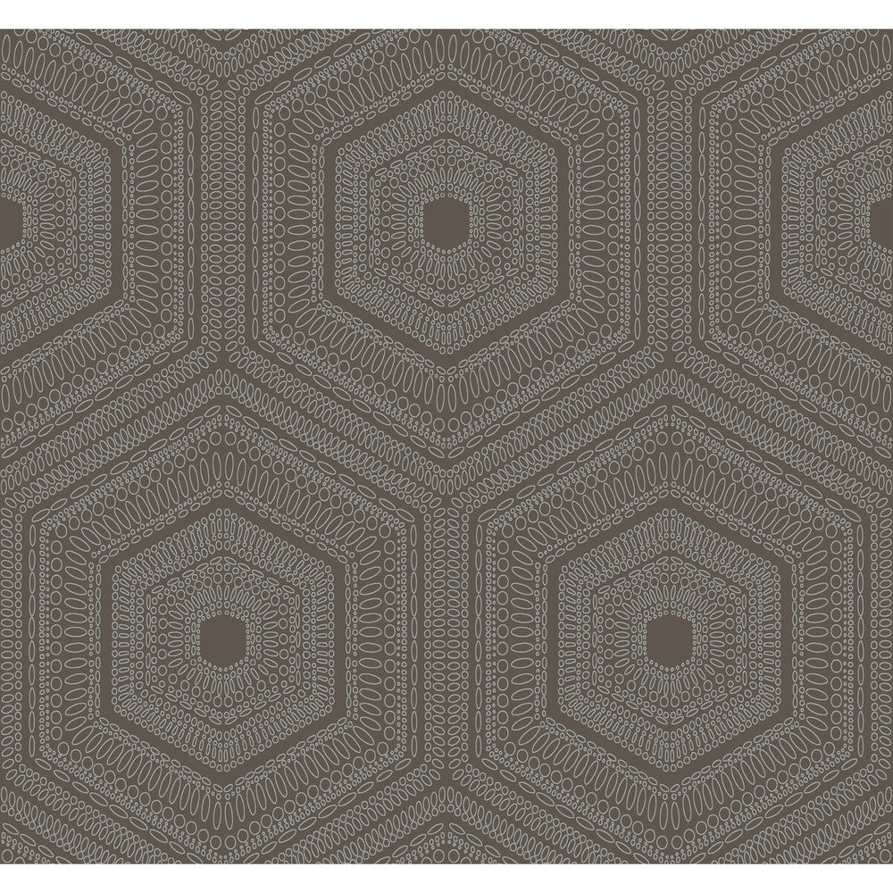 Concentric Groove Chocolate by Winfield Thybony Wallcovering WINFIELD THYBONY NON WOVEN - 100% United States - Horizontal: - and Vertical: 12.625 27 - Fabric Carolina -
