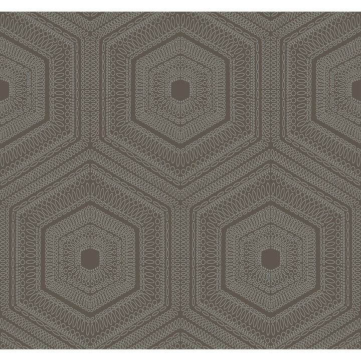 Concentric Groove Chocolate by Winfield Thybony Wallcovering WINFIELD THYBONY NON WOVEN - 100% United States - Horizontal: - and Vertical: 12.625 27 - Fabric Carolina -