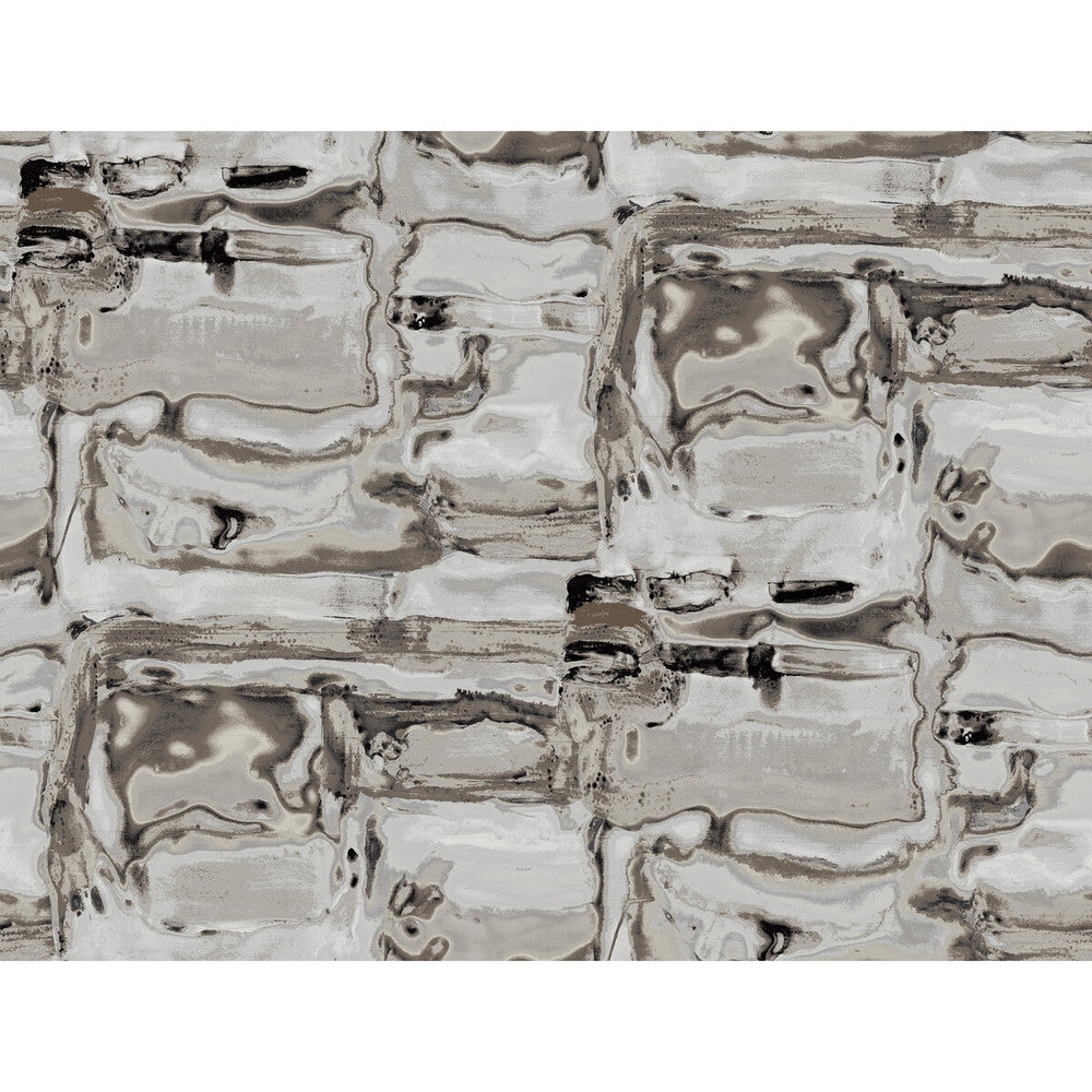 On The Rocks Warm Gray by Winfield Thybony Designer Wallcovering WINFIELD THYBONY MYLAR ON NON WOVEN - 100% United States - Horizontal: - and Vertical: 38.375 54 - Swanky Fabrics -