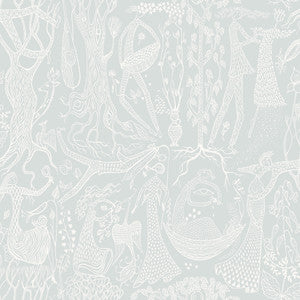 Poem Sage Folk Wallpaper by Wall Vision