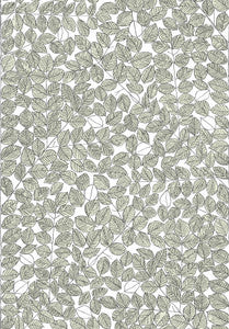 Romans Light Green Green Leaf Wallpaper by Wall Vision