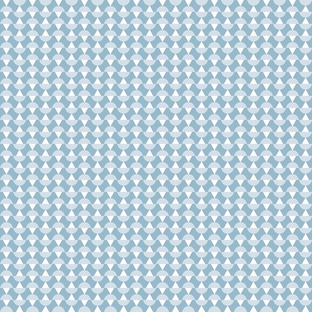 Arne Blue Geometric Wallpaper by Wall Vision Scandinavian Designers II Covers about 57.8 square feet 21-in by 33-ft long roll Unpasted 0.79 - Fabric Carolina -