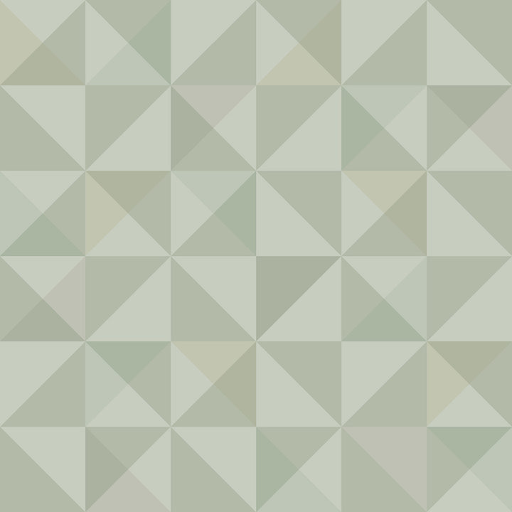 Dabria Green Geometric Wallpaper by Eco Wallpaper Wall Vision Covers about 57.5 square feet 20.9-in by 33-ft long roll Unpasted 20.9 - Fabric Carolina -