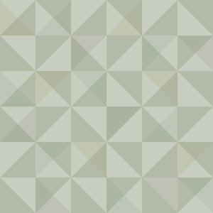 Dabria Green Geometric Wallpaper by Eco Wallpaper