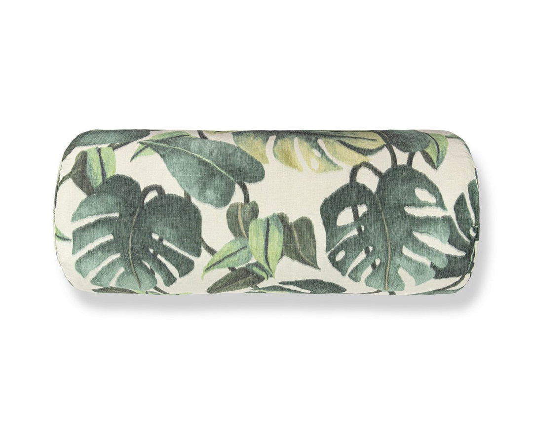 Rainforest Warp Print Pillow 21 X 7 - Leaf WWBADK166590001 by Scalamandre Designer Pillow