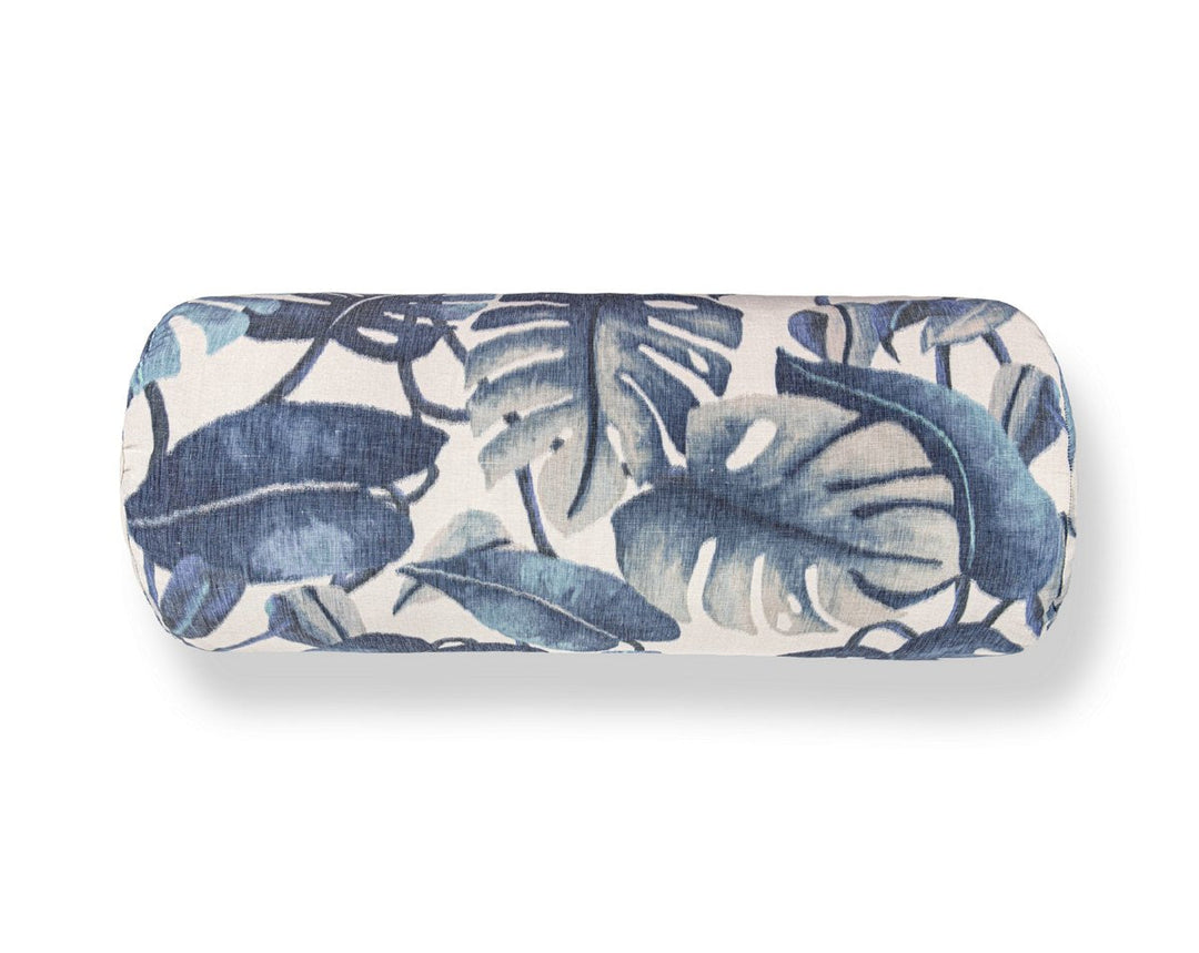 Rainforest Warp Print Pillow 21 X 7 - Blue Mirage WWBADK166590002 by Scalamandre Designer Pillow