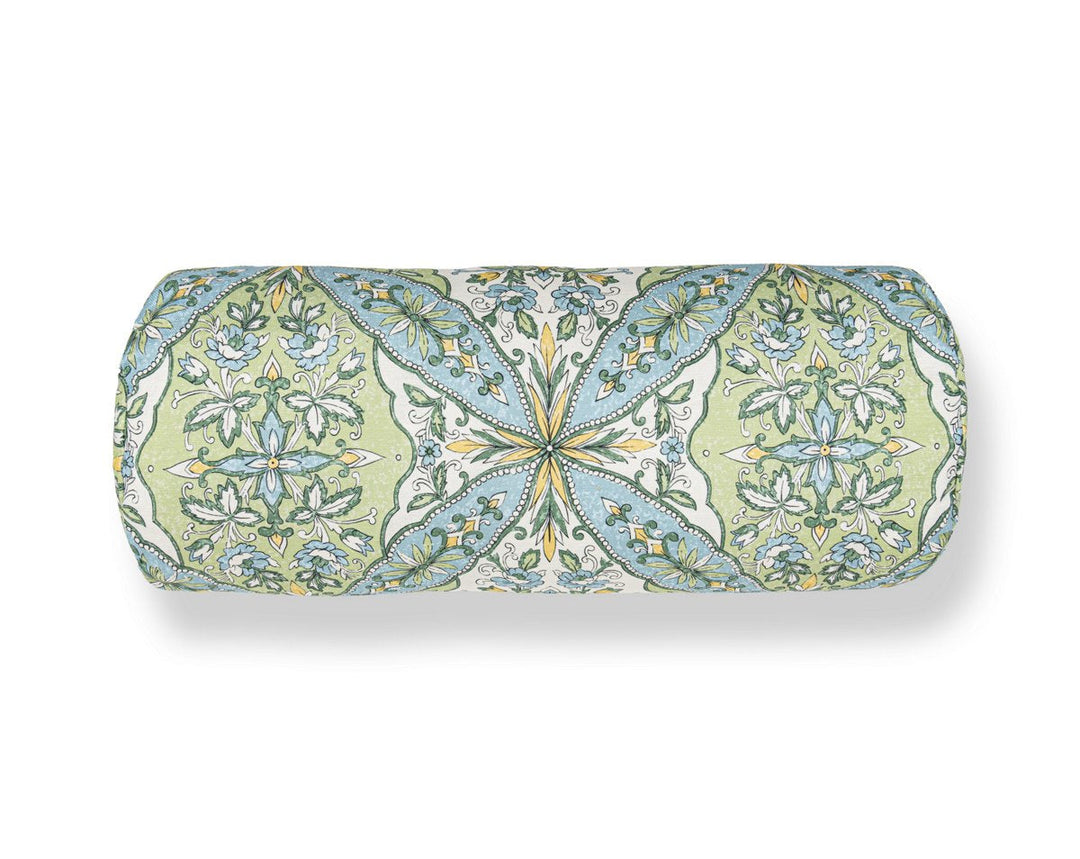 Provence Pillow 21 X 7 - Aqua Meadow WWBADK166640001 by Scalamandre Designer Pillow