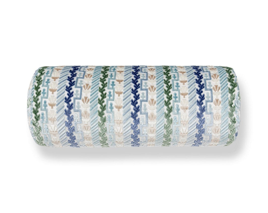 Villelaure Pillow 21 X 7 - Blue Bird WWBADK273400003 by Scalamandre Designer Pillow