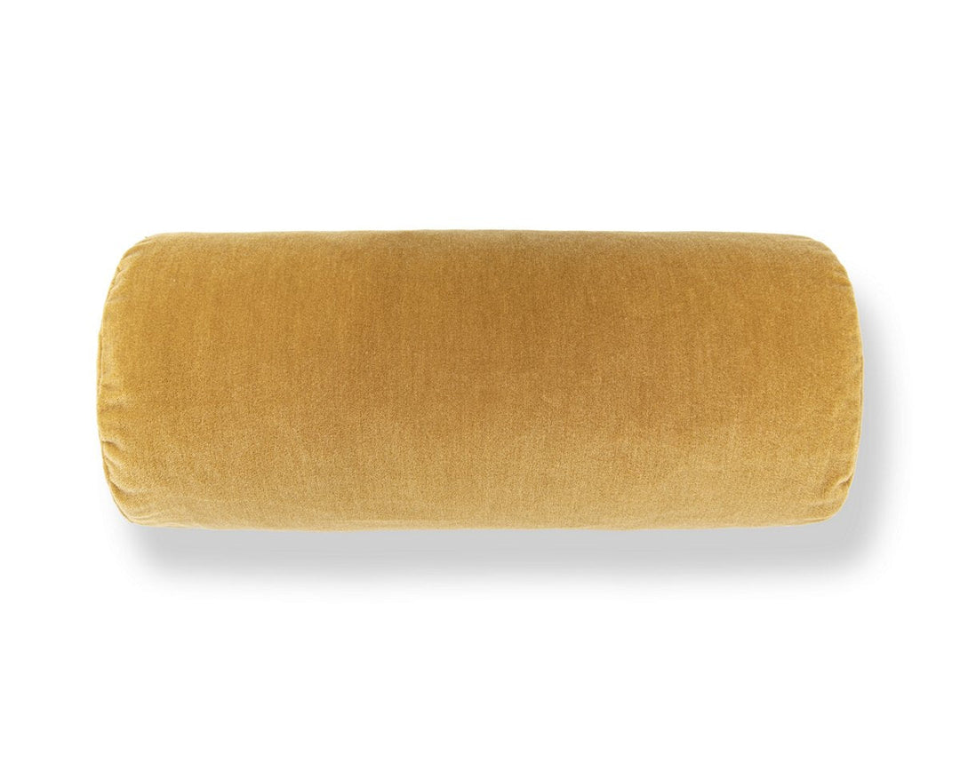 Tudor Velvet Pillow 21 X 7 - Brass WWBADK273420004 by Scalamandre Designer Pillow