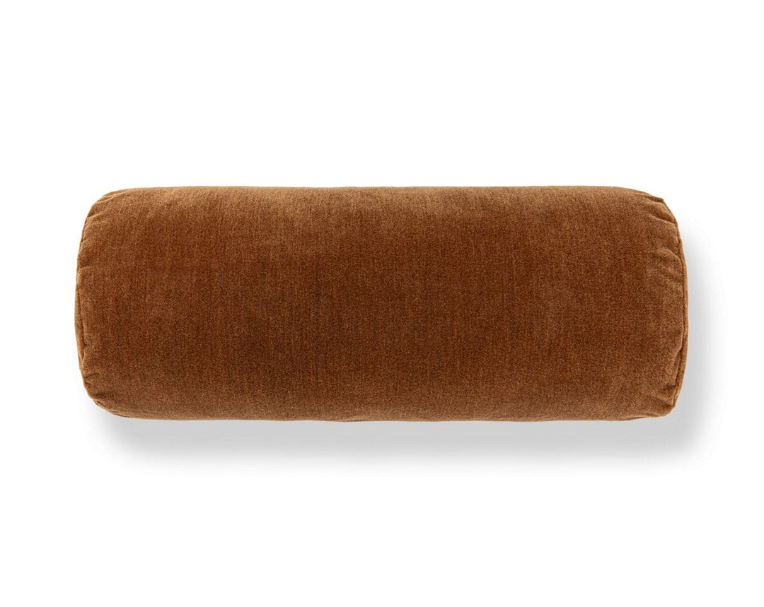 Tudor Velvet Pillow 21 X 7 - Walnut WWBADK273420006 by Scalamandre Designer Pillow