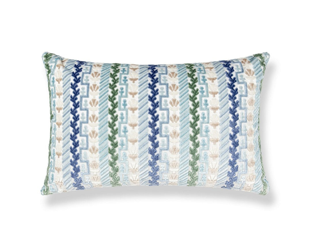 Villelaure Pillow 22 X 14 - Blue Bird WWLBDK273400003 by Scalamandre Designer Pillow
