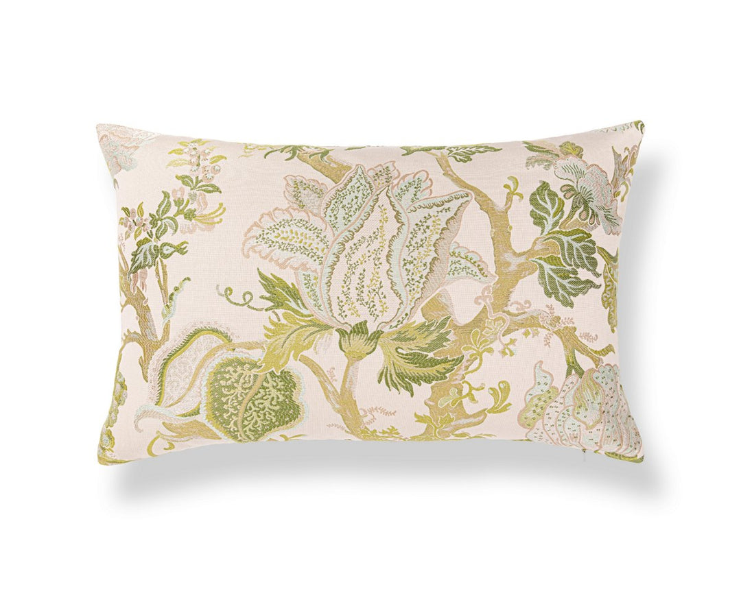 Indienne Lampas Pillow 22 X 14 - Avocado WWLBDK273410002 by Scalamandre Designer Pillow